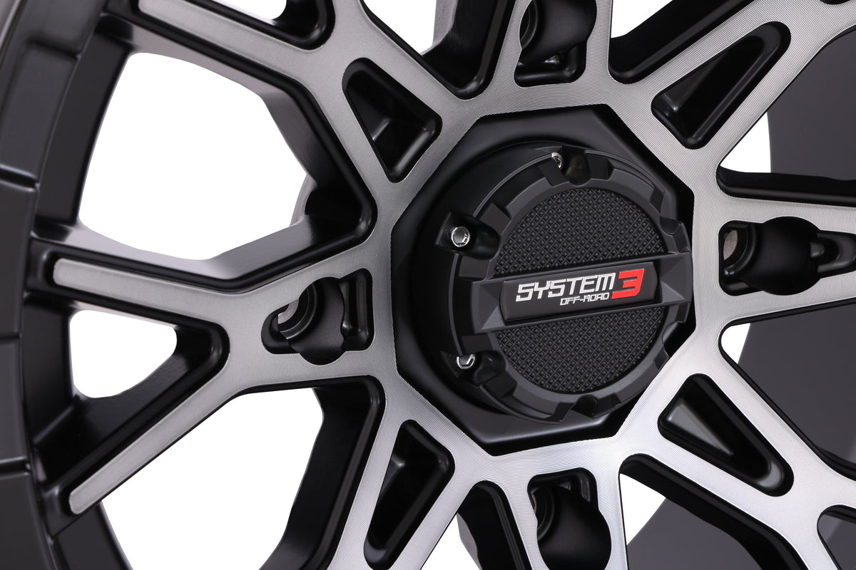 St6 Wheel 14x7 4+3 (+10mm) 4/137 Matte Dark Tint - 3-146136 - System 3