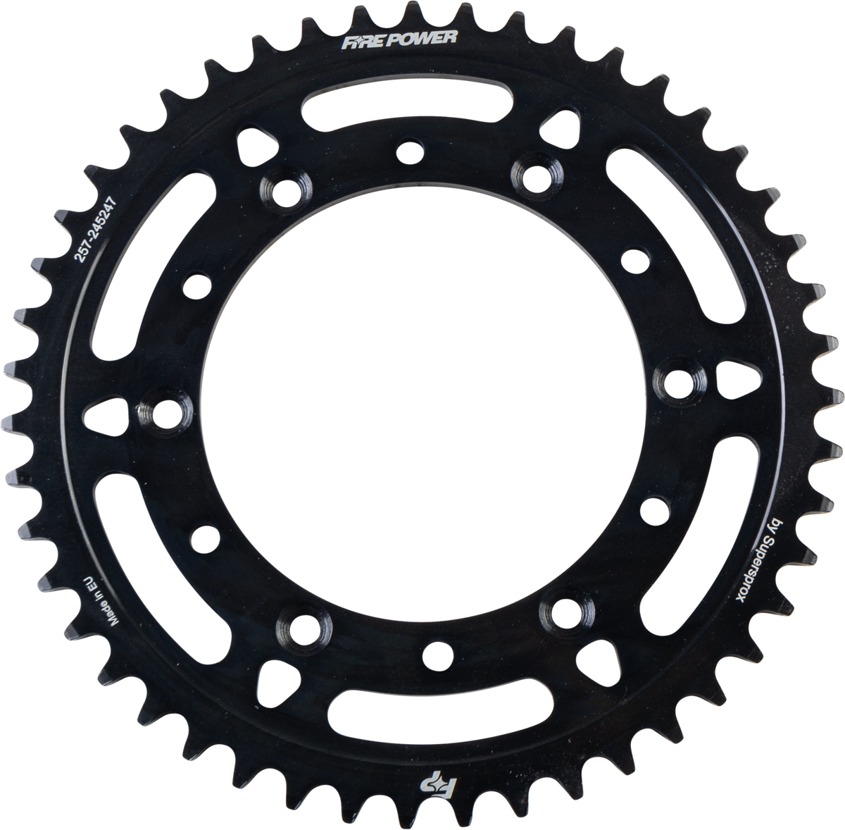 Rear Sprocket Steel 47t Blk - 257-245247 - Fire Power