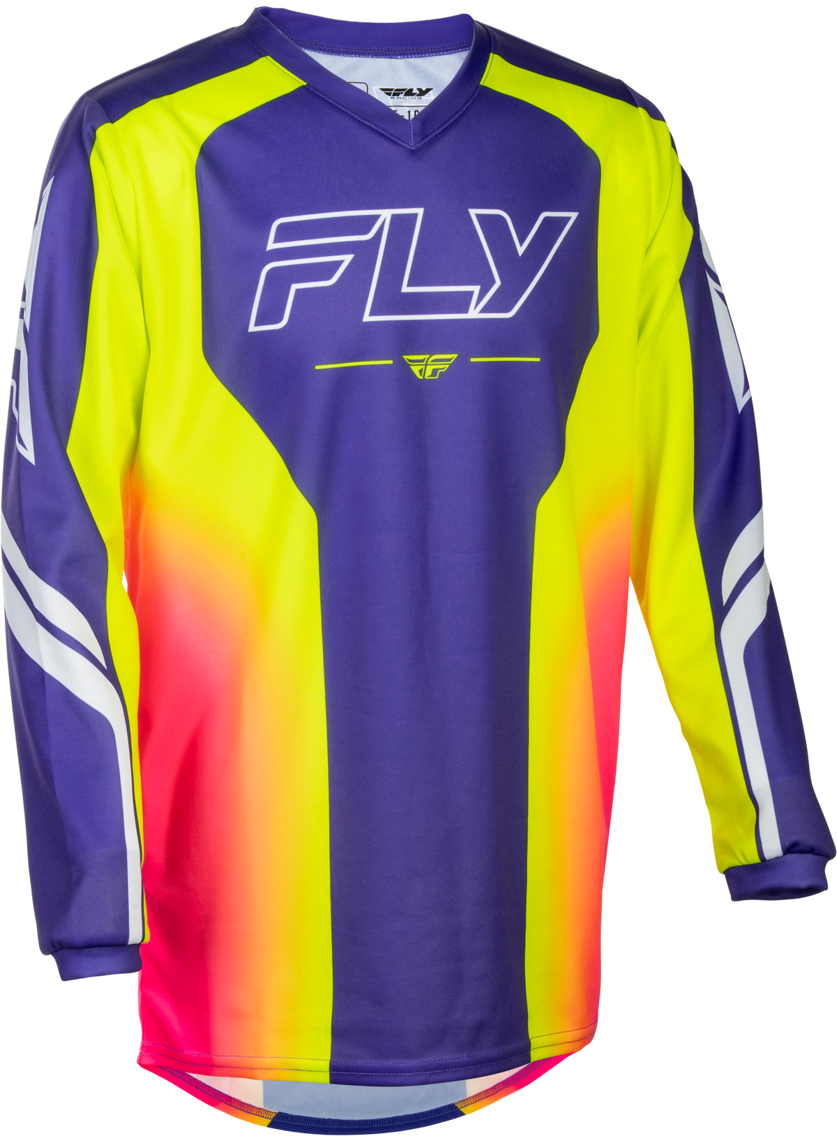 Youth F-16 Raze Jersey Purple/Pink/Yellow Yl - 380-224YL - Fly Racing