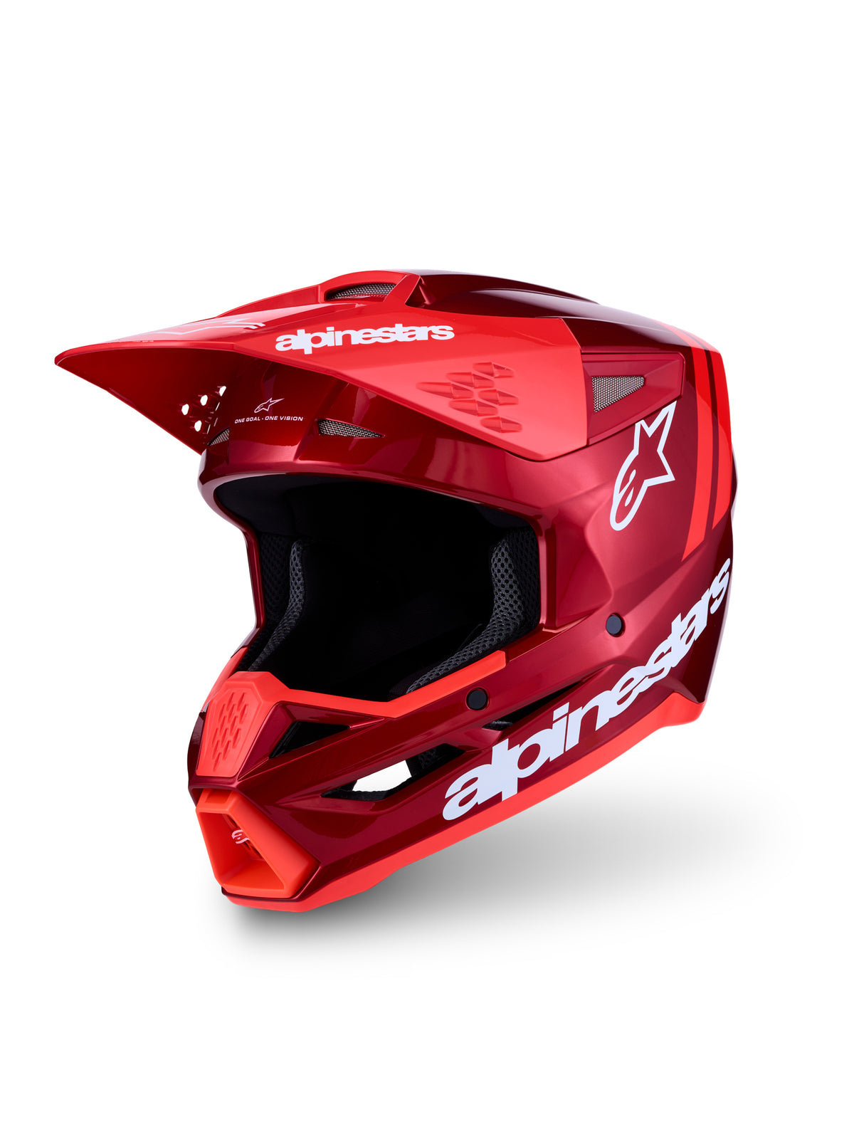 S-M3 Radium Helmet Ece06/Dot Red Mot/Red Fl/Wht Gl 2x - 482-002752X - alpine star