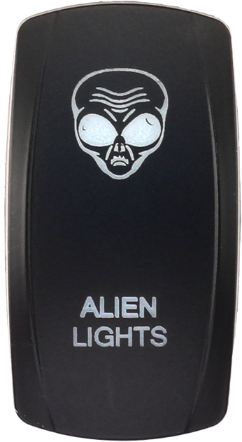 Dash Switch Rocker Face Alien Lights - 630-1033 - XTC POWER PRODUCTS