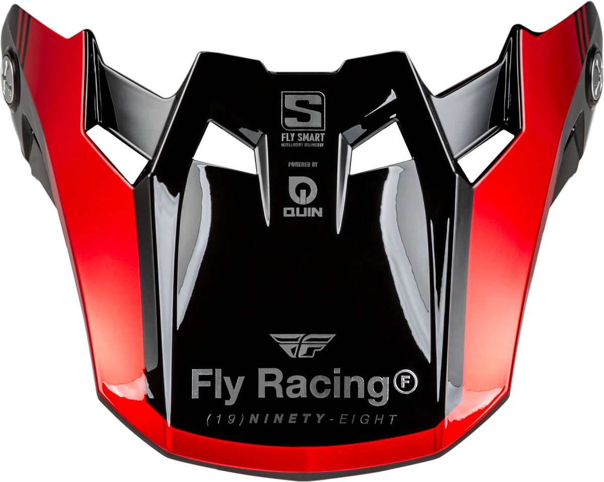 Formula S Carbon Legacy Visor Red Carbon/Black Xl/2x - 73-4457 - Fly Racing