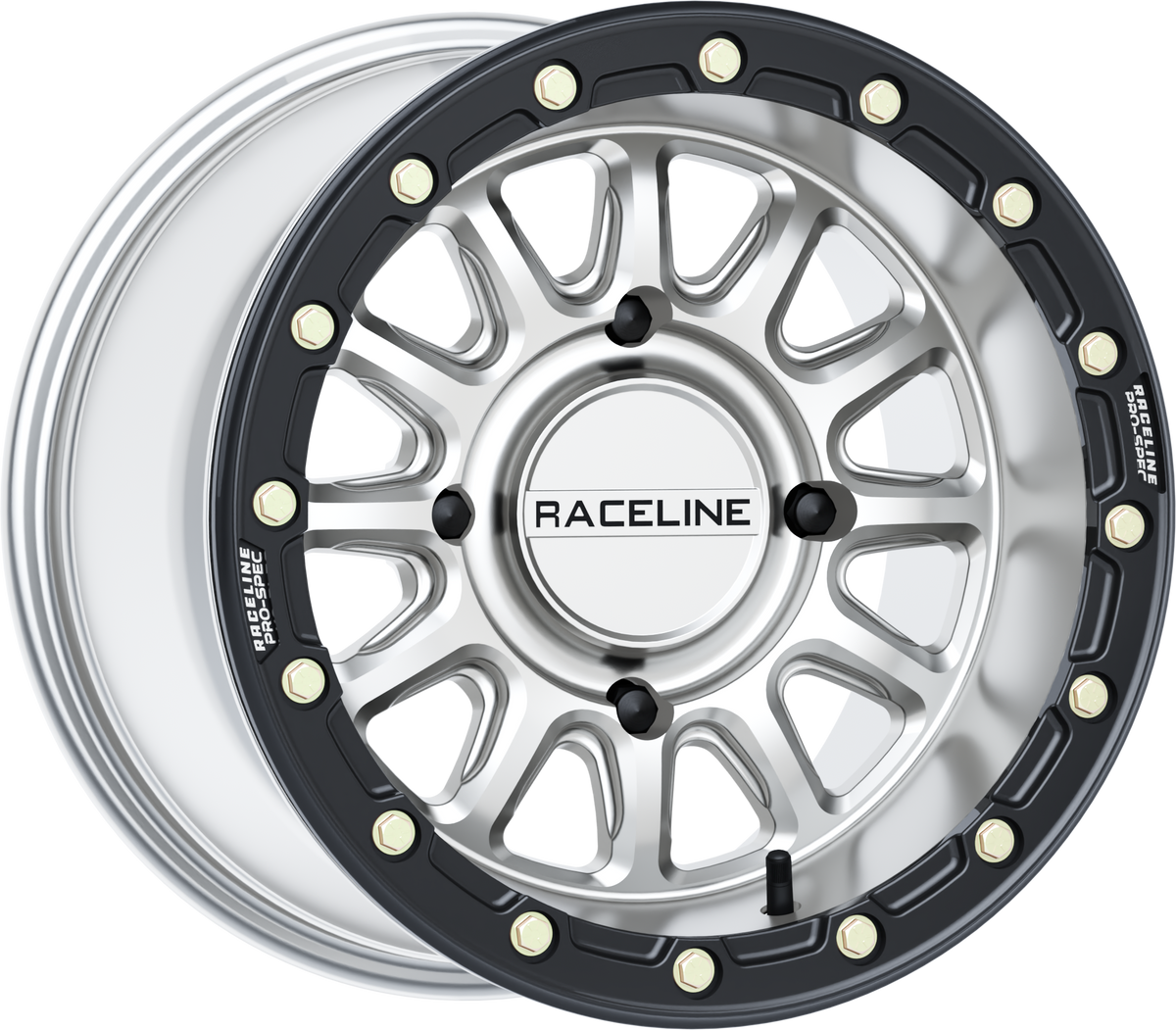 Alpha Hyper Wheel 4/137 Hyper Silver/Blk 15x10 (+10mm) - 570-2130 - Raceline