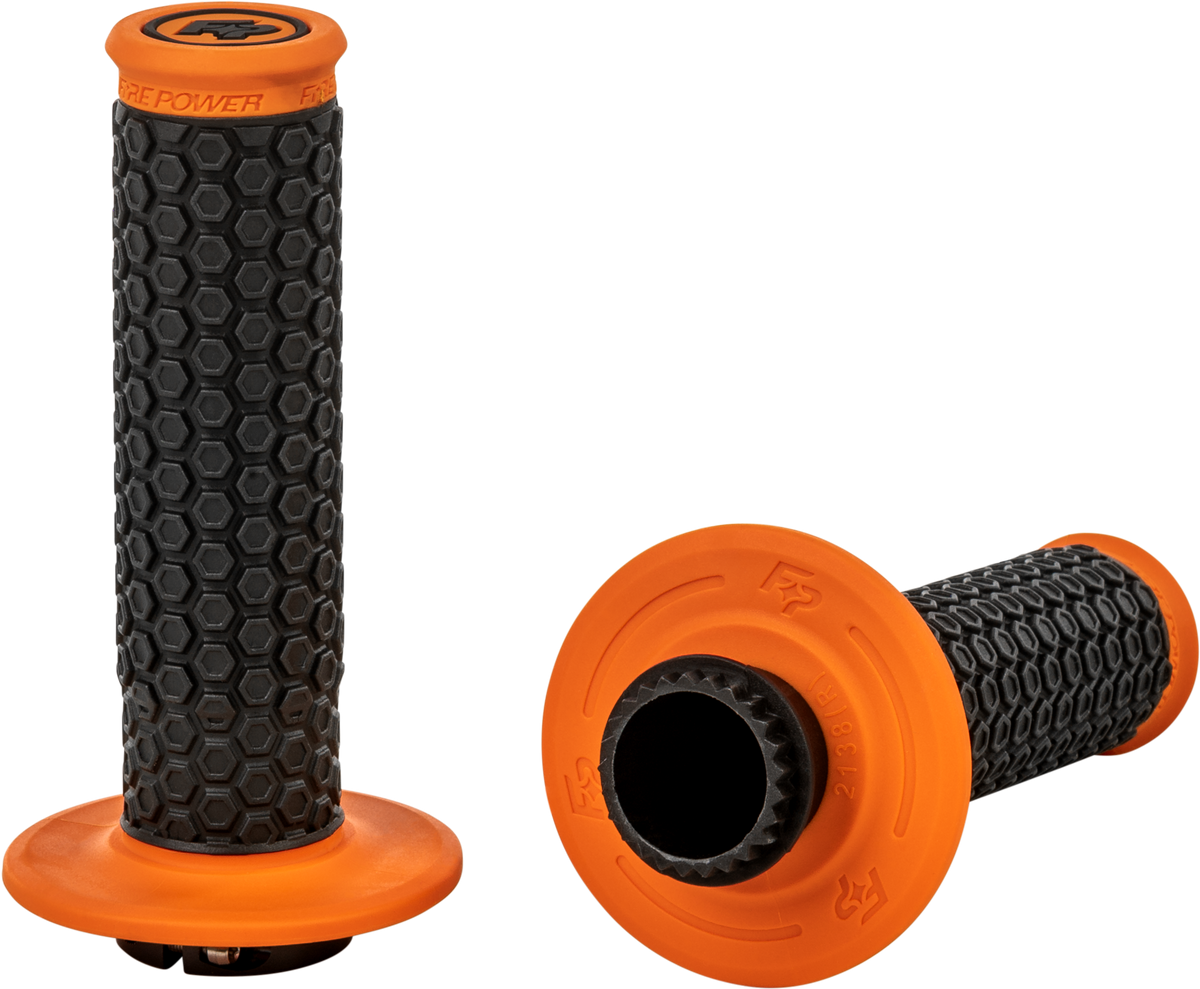 Pilot Mx Lock-On Grips Orange - 24-0104 - Fire Power
