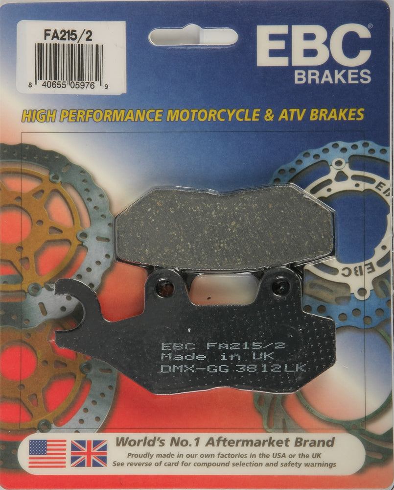 Brake Pads - 15-215/2 - EBC Motorcycle Brakes