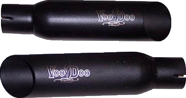 Slip-On Suz Black Dual Hayabusa - 12-8111BK - VooDoo