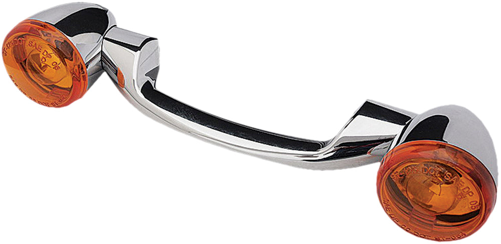 Turnsignal Light Bar Chrome W/Amber Lenses - 820-52361 - HardDrive