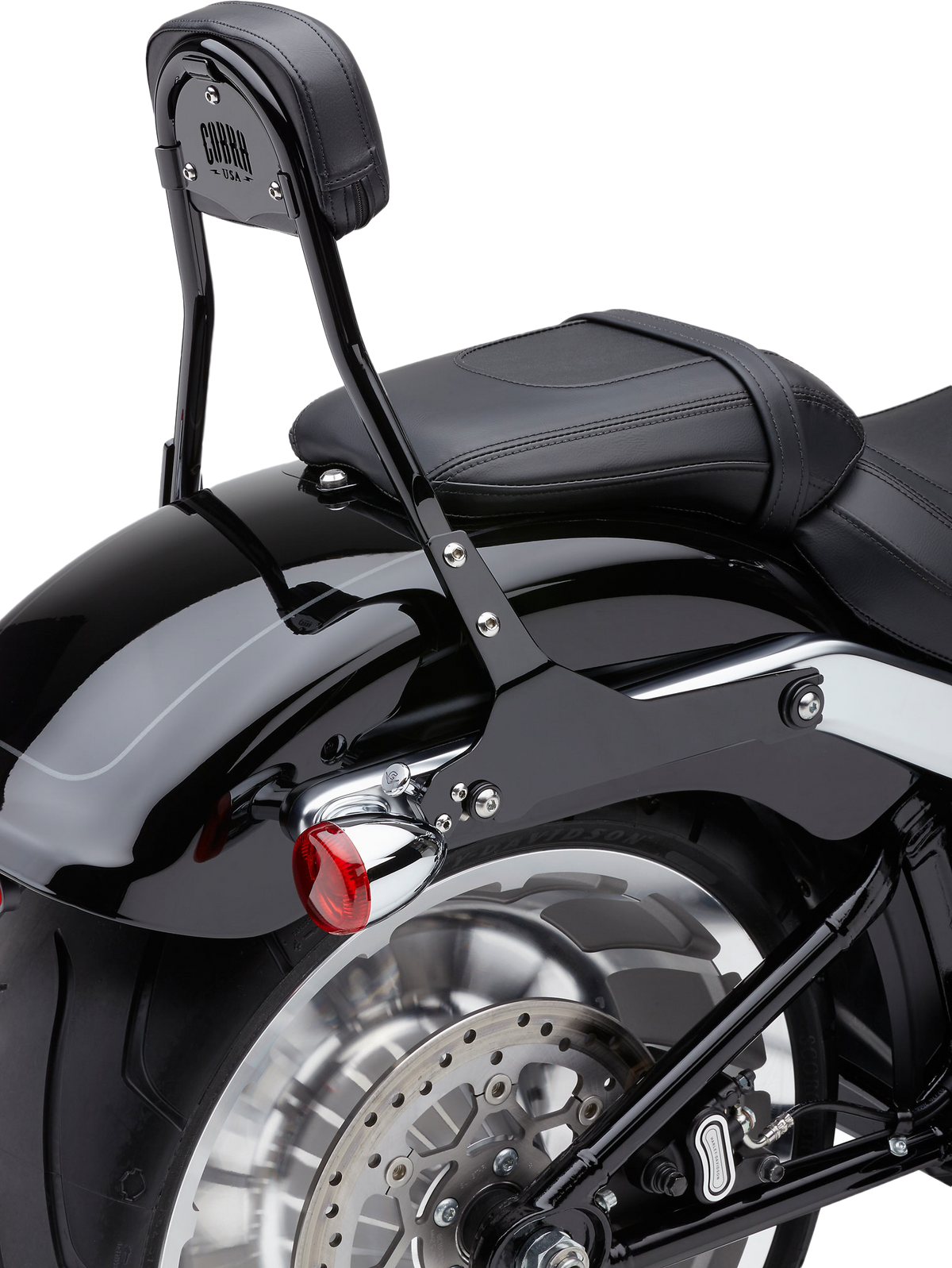 Detachable Backrest Round Black Flfb/S  Fxbr/S 18-25 - 82-96538 - Cobra