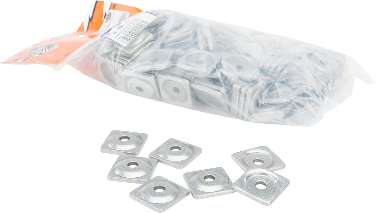Digger Support Plates Square Alum. 5/16" 144/Pk - 18-1091-144 - Woodys
