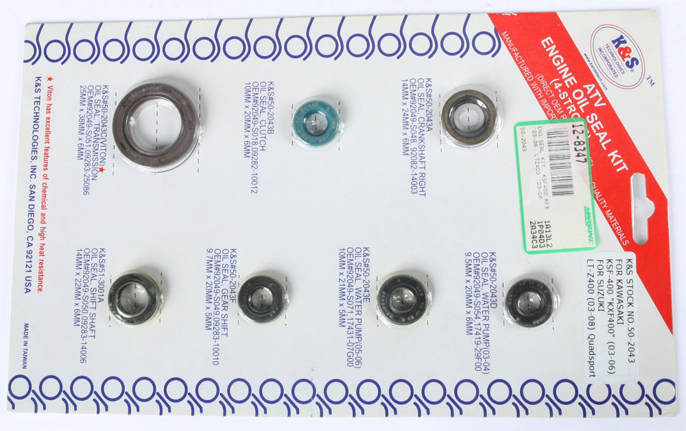 Engine Seal Kit - 950-2043 - K&S Technologies