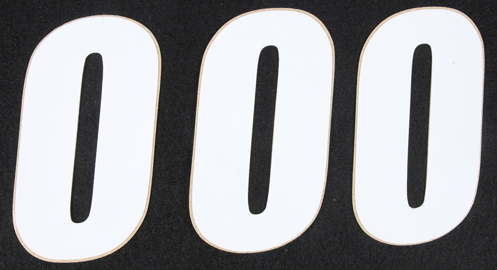 Number 0 White 4" 3/Pk - 862-140 - DCOR