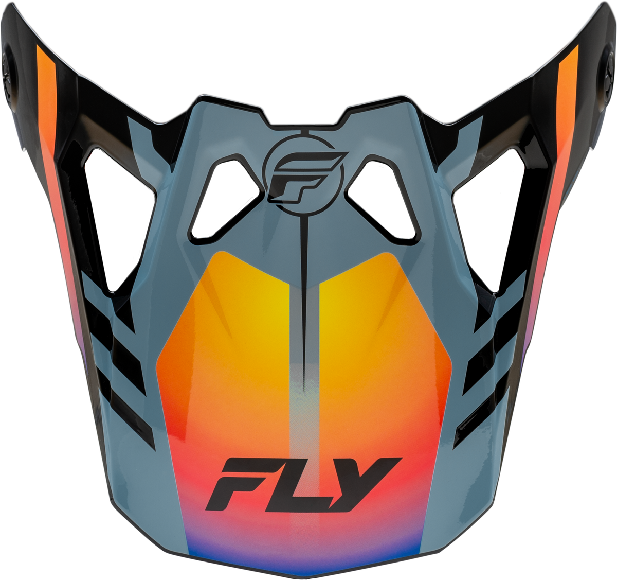 Formula Cp Krypton Visor Grey/Black/Electric Fade M-2x - 73-0047 - Fly Racing