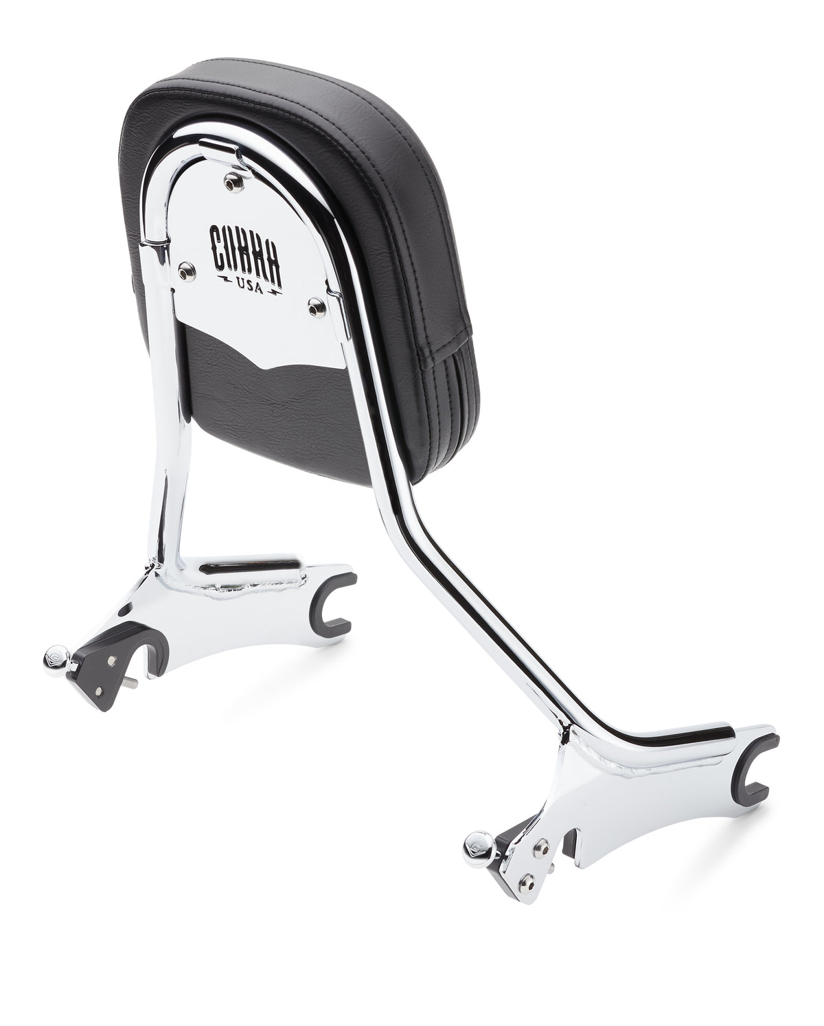Detach Backrest-Tall-Med Pad Chrome Chieftain 14-25 - 82-96752 - Cobra