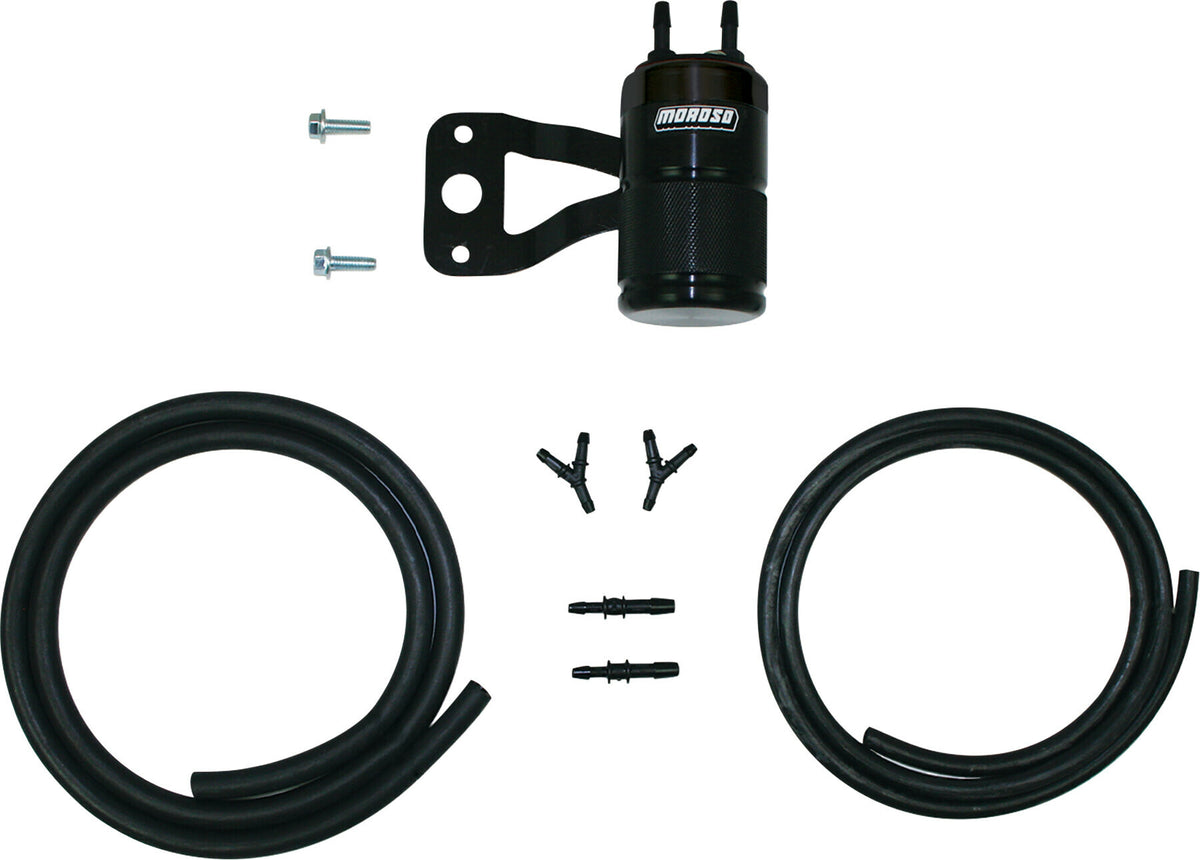 Air Oil Separator Twin Cam W/Stock Air Cleaner Black - 82-9501 - Moroso
