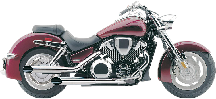 Blvd Slashcut Slip On Chrome Hon Vtx1800r/S/N/F/T 02-08 - 82-97015 - Cobra
