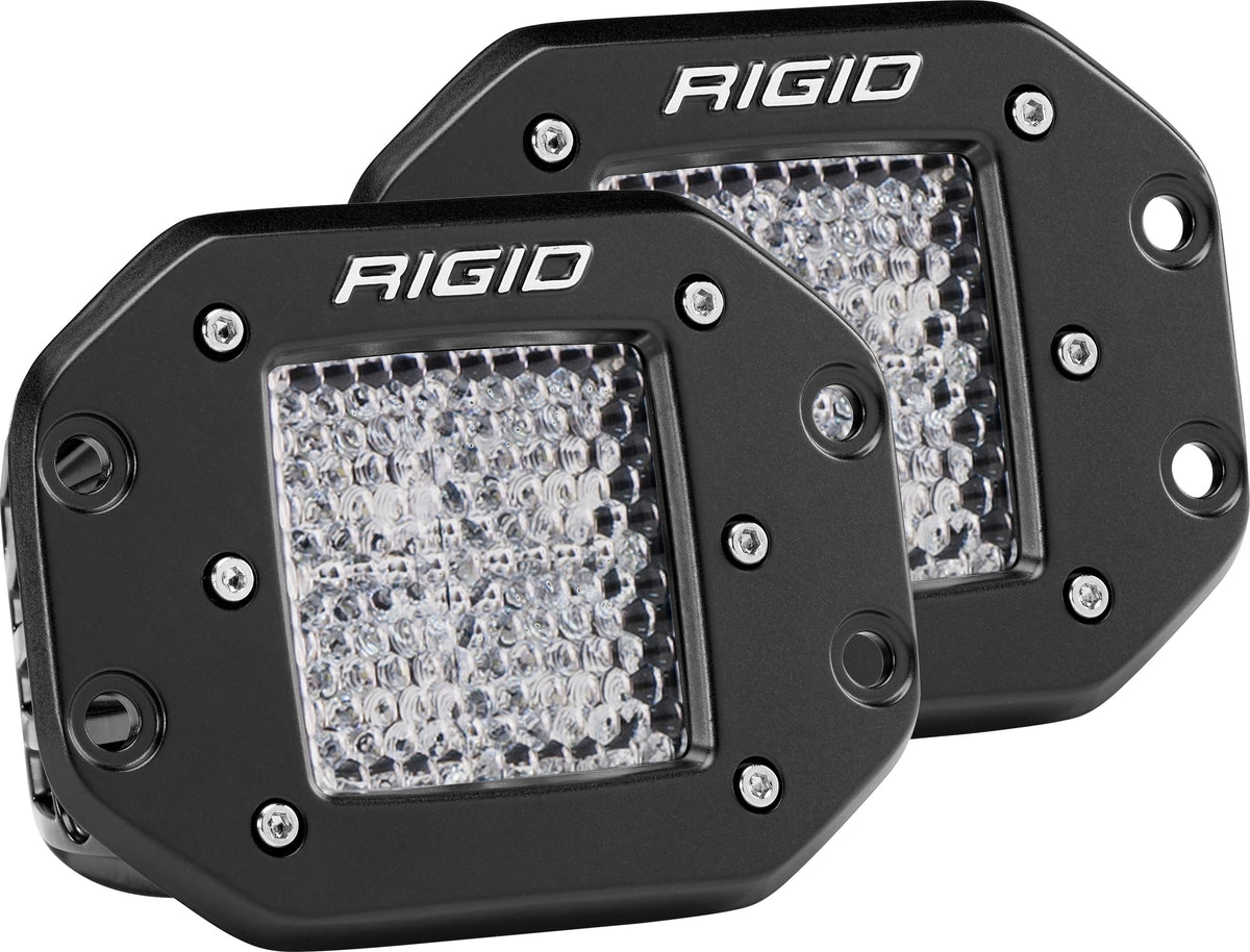 D-Series Pro Diffused Flush Mount Light Pair - 652-212513 - RIGID Industries