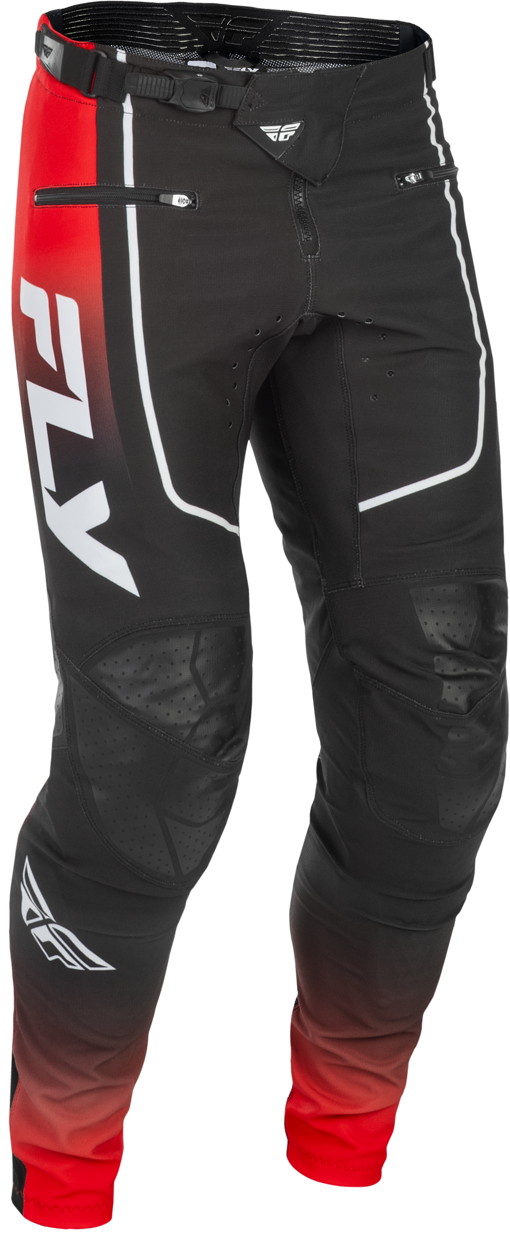 Rayce Bicycle Pants Red/Black/White Sz 34 - 379-06234 - Fly Racing