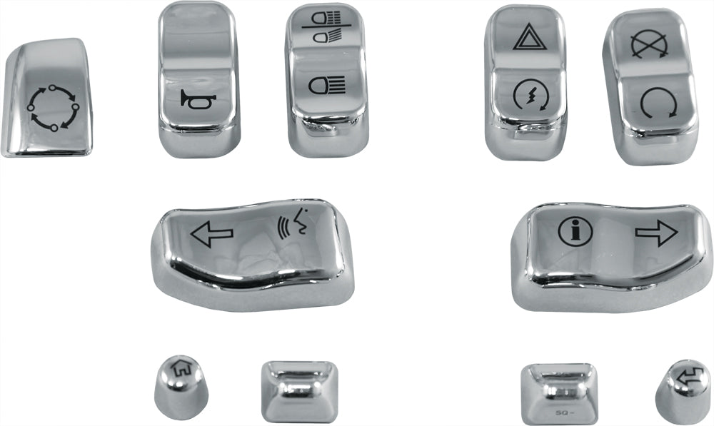 Switch Caps Chrome Flh/Flt 14-23 11 Piece - 820-55002 - HardDrive
