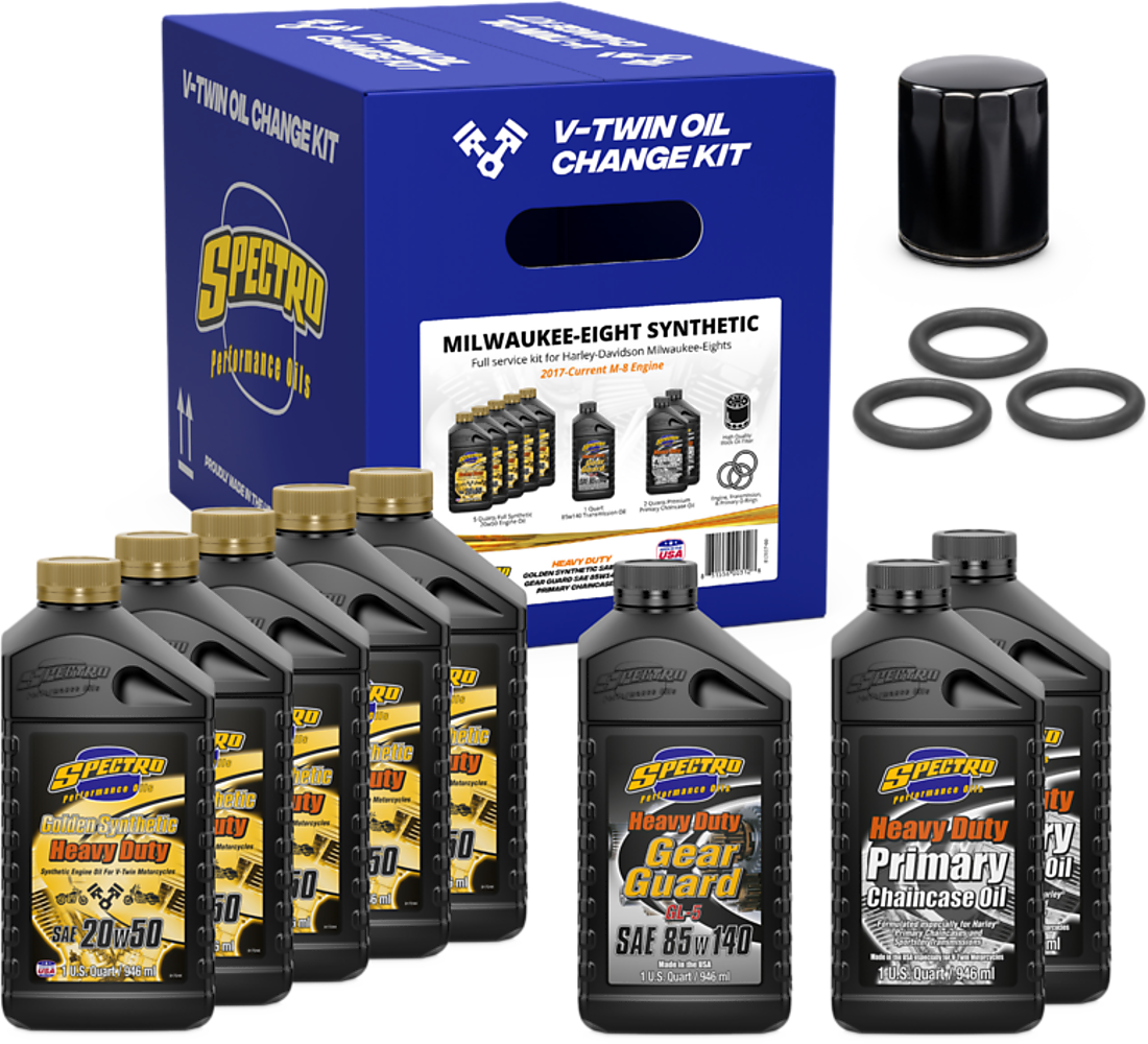 V-Twin Full Oil Service Kit M8 Synthetic - 582-06003 - Spectro
