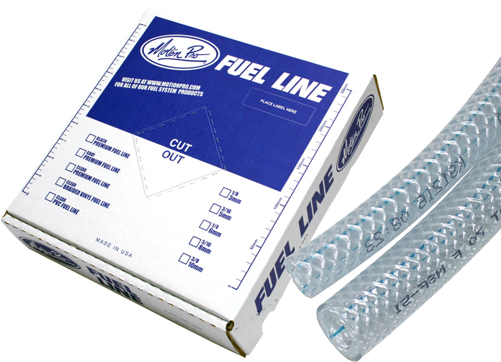 Braided Vinyl Fuel Line 3/8"X25' - 12-0012 - Motion Pro