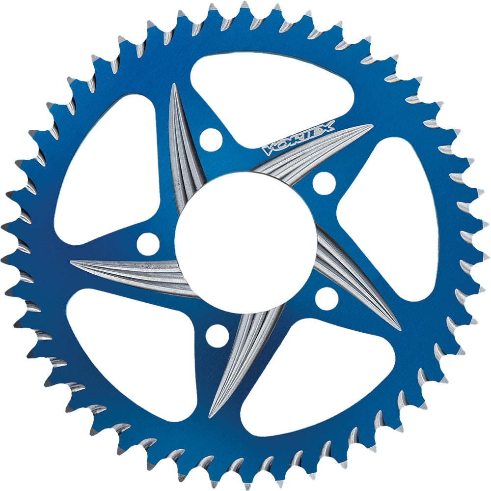Rear Cat5 Sprocket Aluminum 44t-530 Blu Kaw/Suz/Yam - 3-438ZB44 - VORTEX