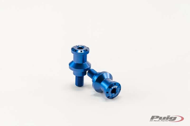 Swingarm Spools Hi-Tech 10mm Blue 2/Pk - 561-4002BL - PUIG