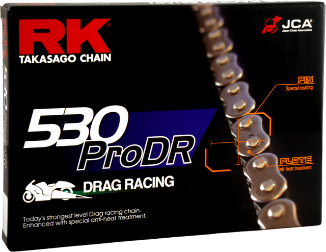 530 Pro Drag Racing Chain 100' Roll - 691-1610 - Excel Wheel components