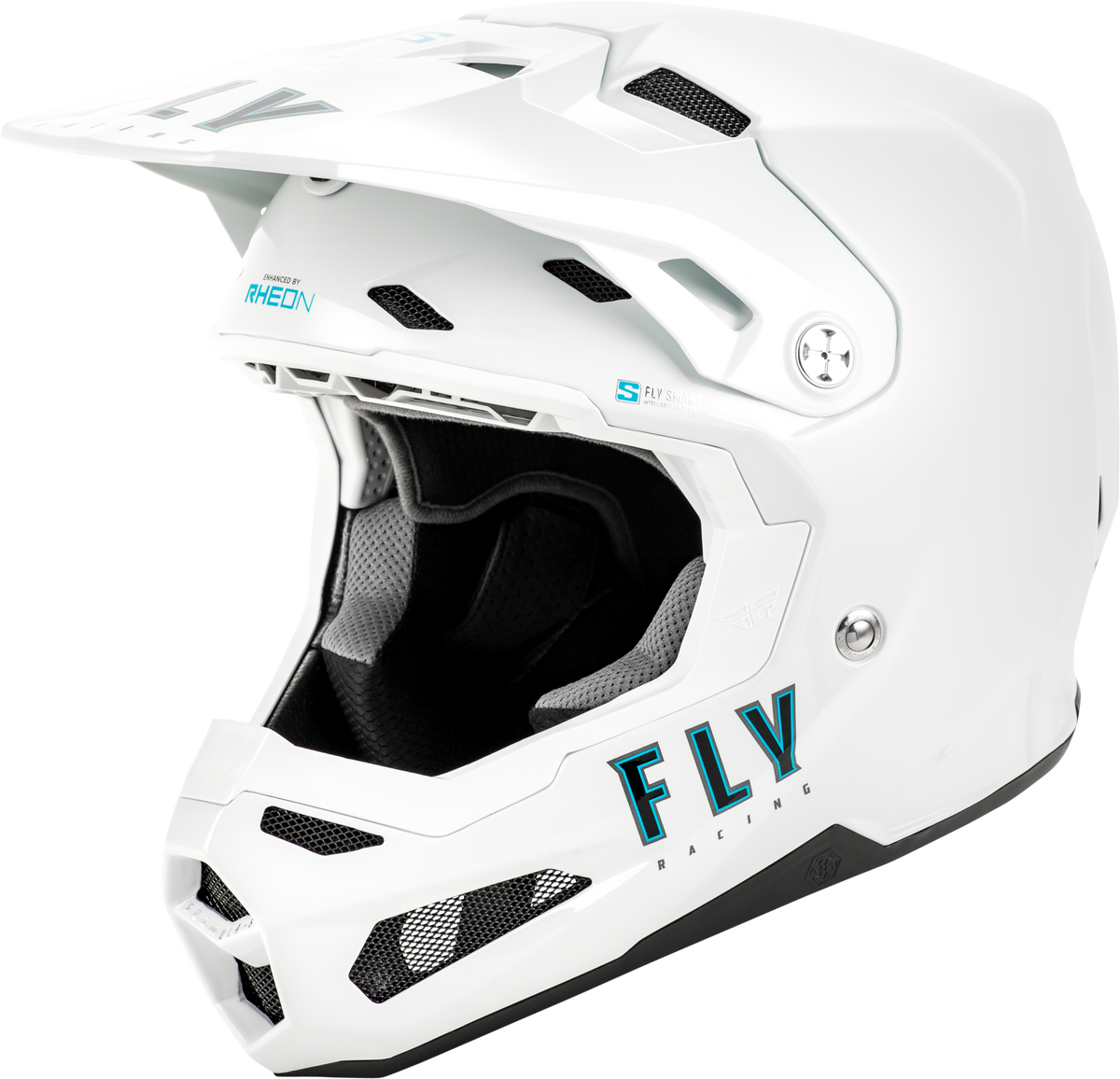 Youth Formula S Carbon Solid Helmet White Yl - 73-4494YL - Fly Racing