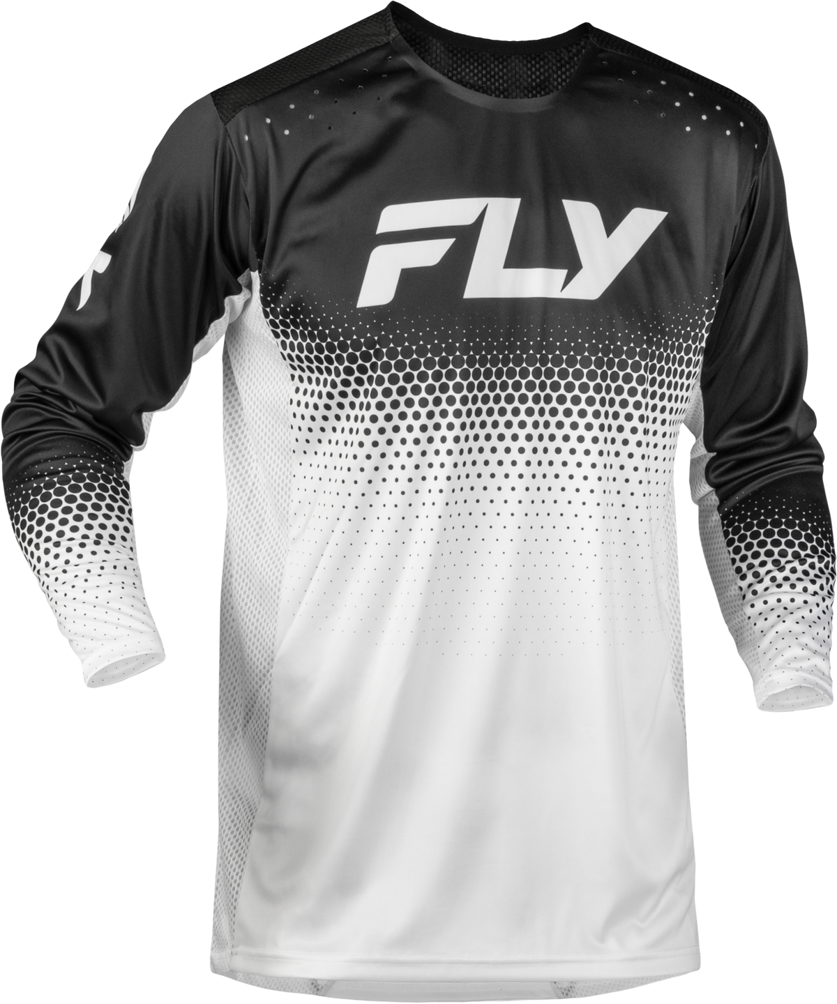 Yth Rayce Sonar Bicycle Jersey White/Black Yl - 380-051YL - Fly Racing
