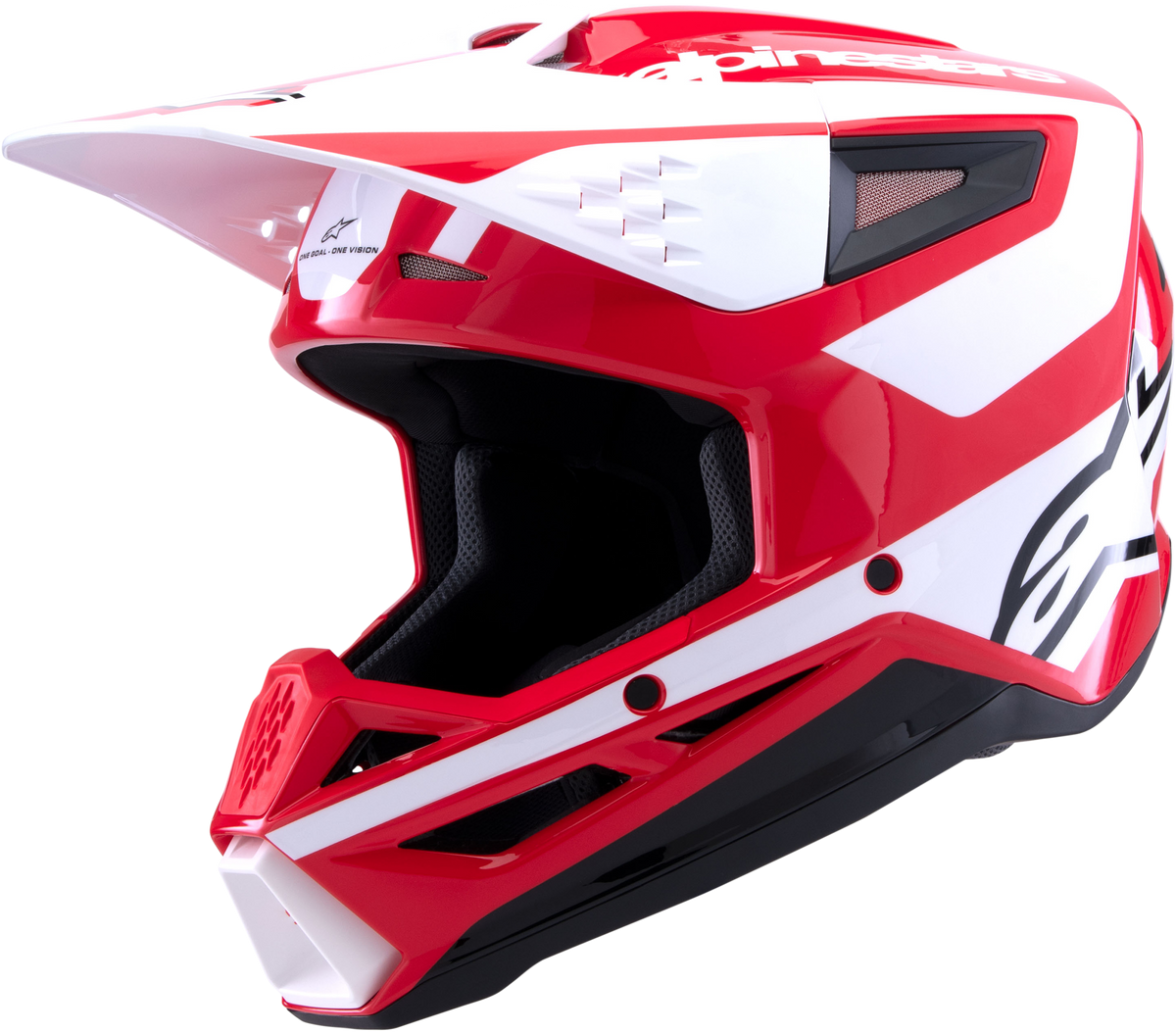 Sm3 Heat Helmet Red/White/Black Glossy 2x - 482-001182X - alpine star