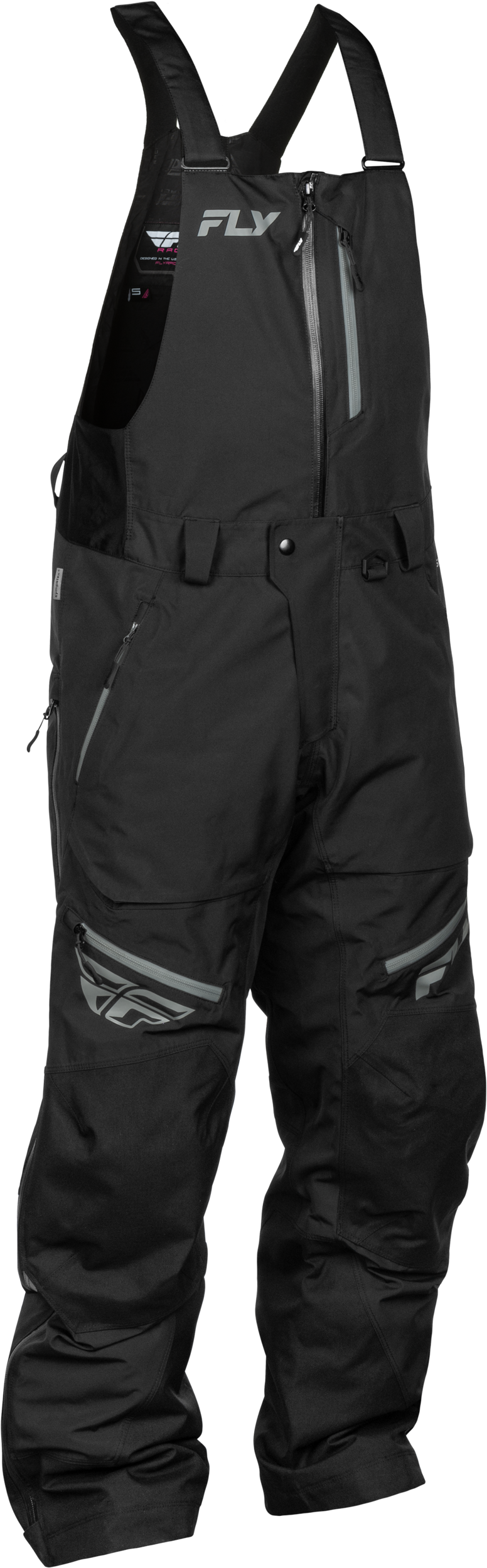 Incline Bib Black/Grey 2x - 470-42452X - Fly Racing