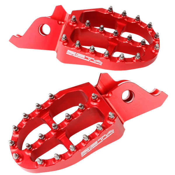 Aluminum Footpegs Red - 634-3200R - ZETA