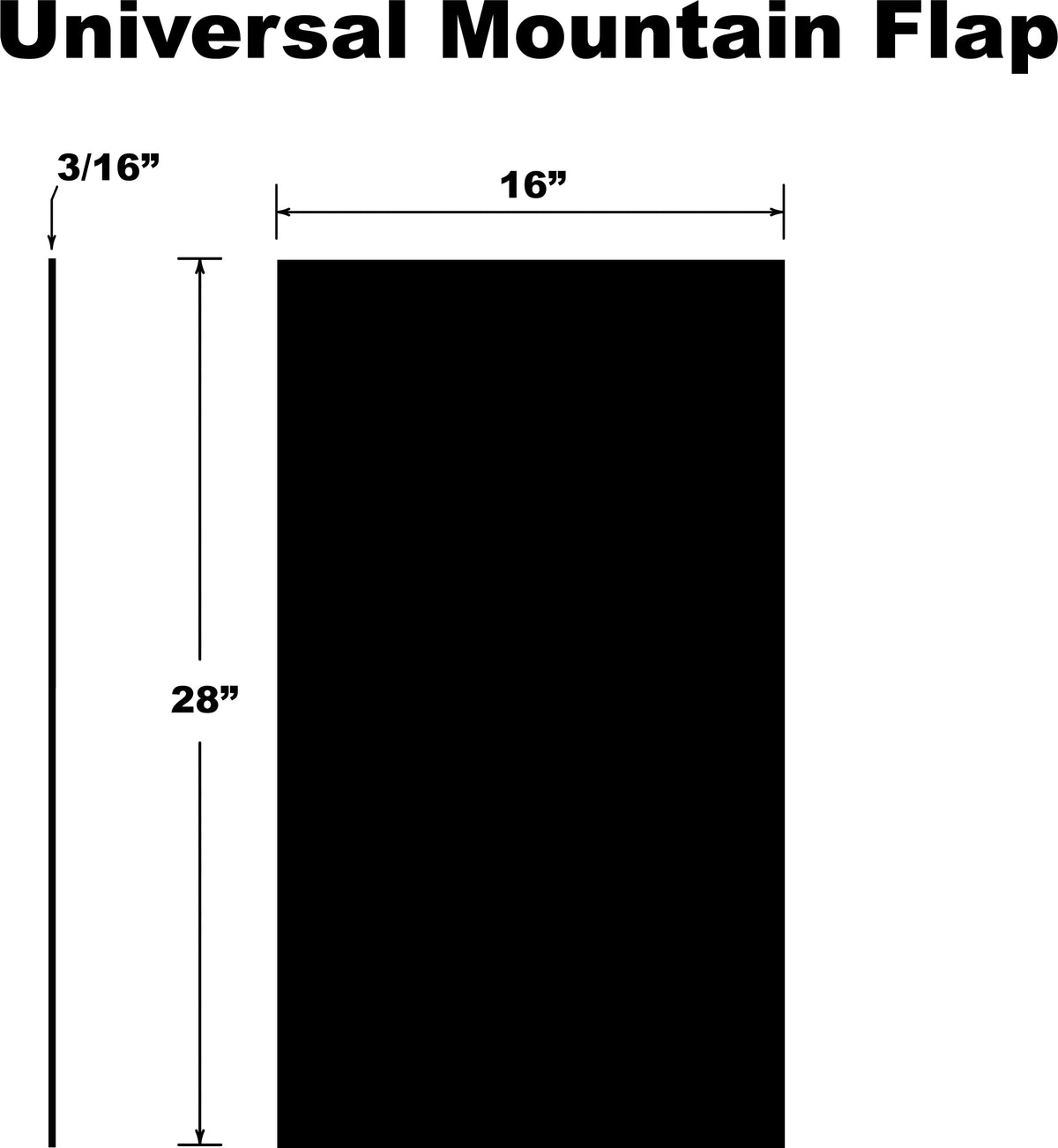 Mountain Snowflap Universal Black - 10-15080 - PDP