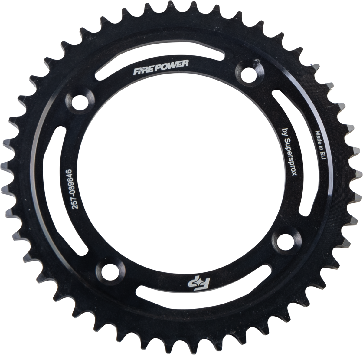 Rear Sprocket Steel 46t Blk - 257-089846 - Fire Power