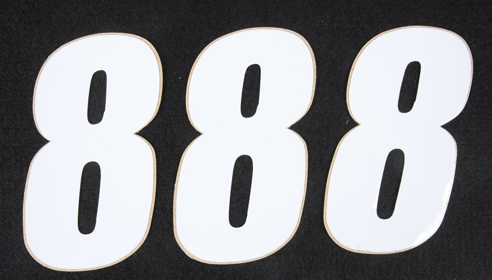 Number 8 White 4" 3/Pk - 862-148 - DCOR