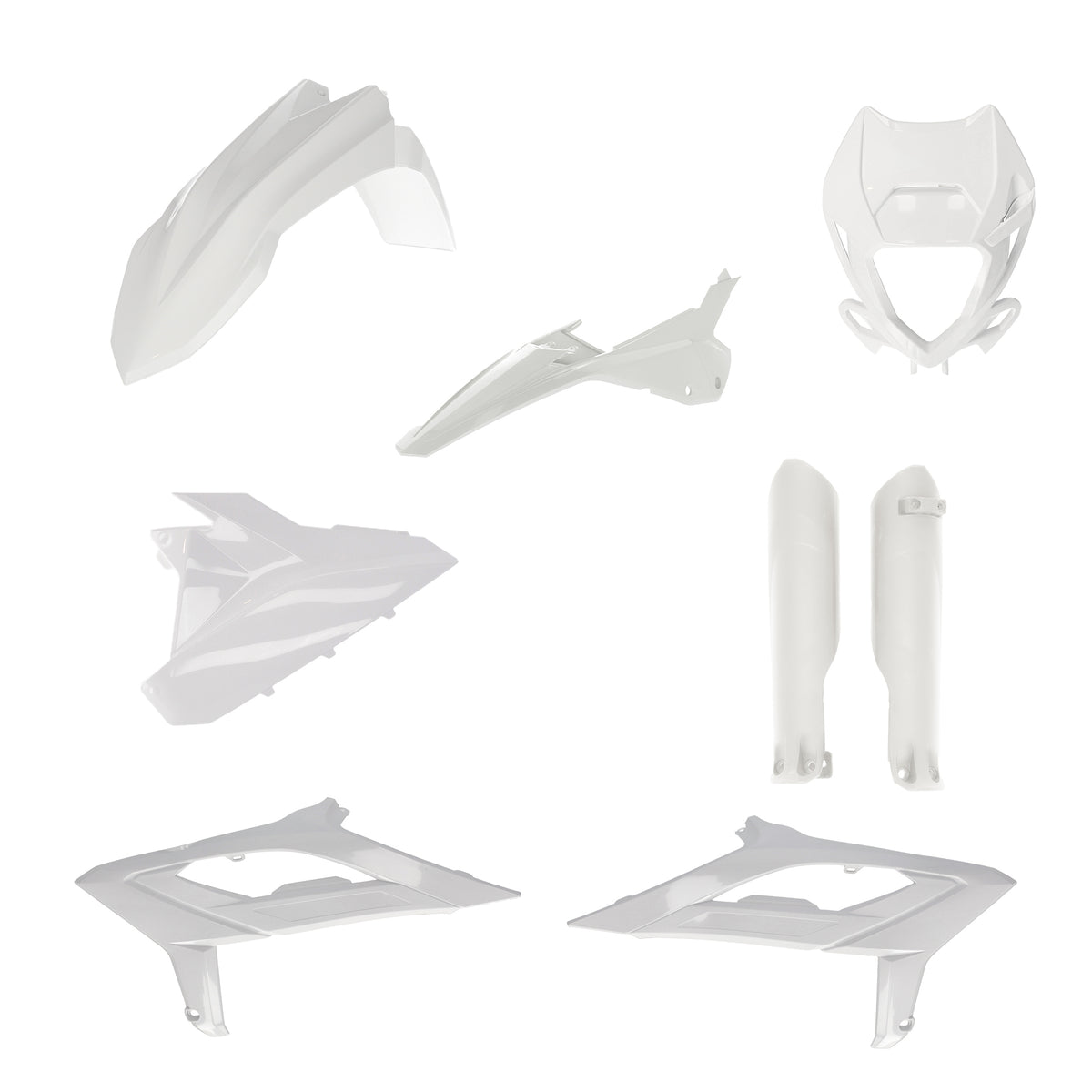 Full Plastic Kit Beta White - 29794-70002 - Acerbis