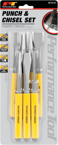 7 Pc Punch / Chisel Set - 117-2000 - Performance Tool