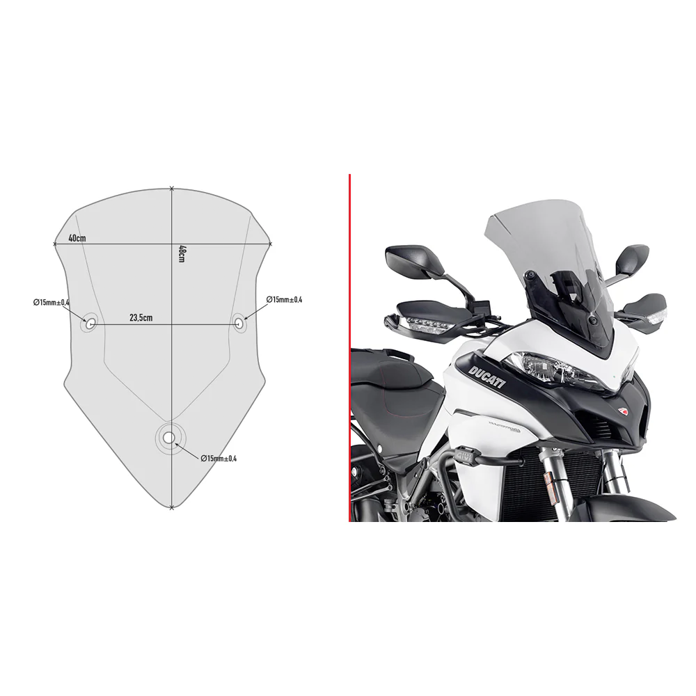 Windshield Specific Smoke Duc - 270-6647 - GIVI