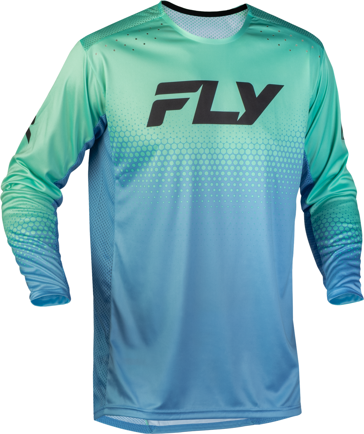 Rayce Sonar Bicycle Jersey Teal/Aqua Md - 380-055M - Fly Racing