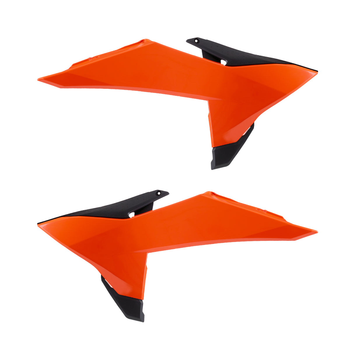 Radiator Scoops Orange / Black - 64-85061 - Polisport Plastics