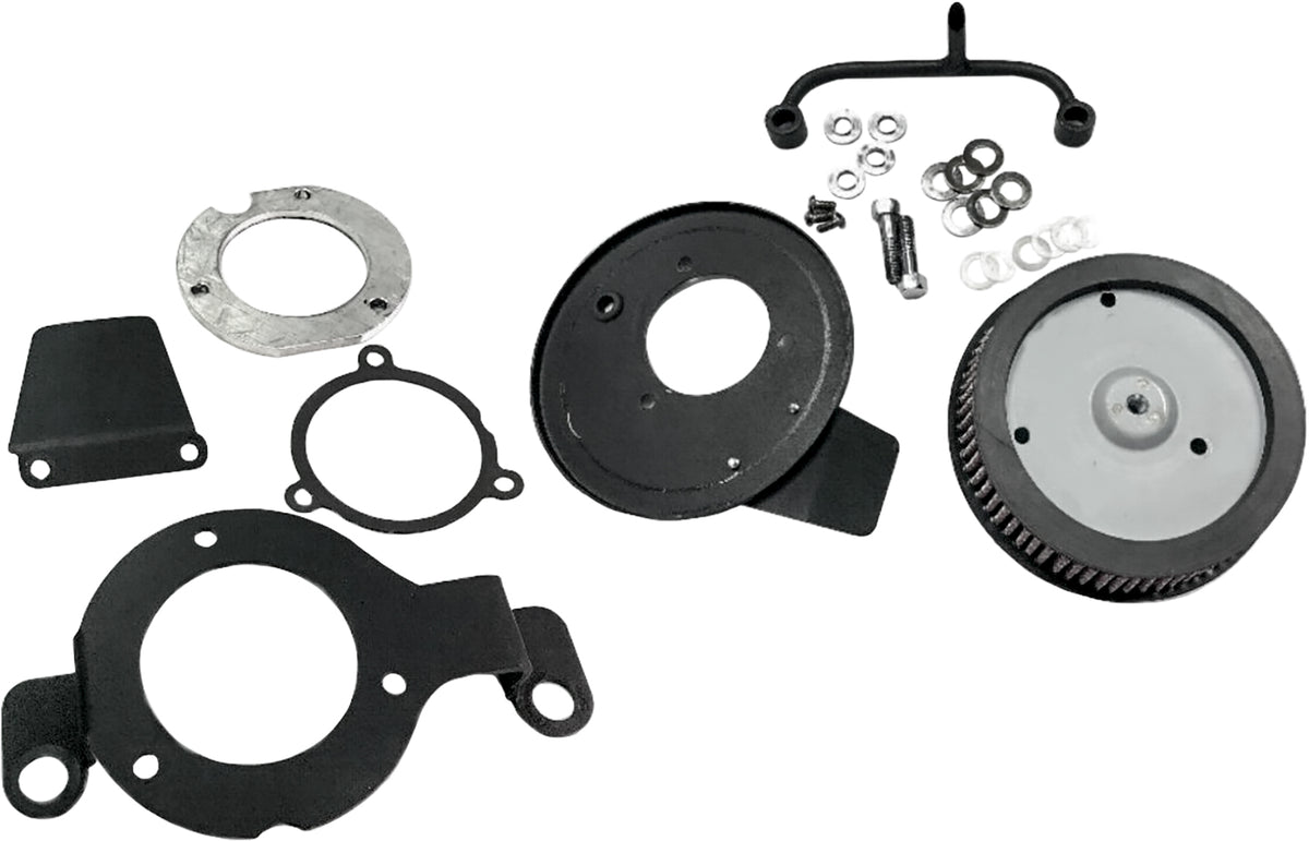 M8 Round Hi Perform Satin Black A/C And Breather Kit - 820-50576 - HardDrive