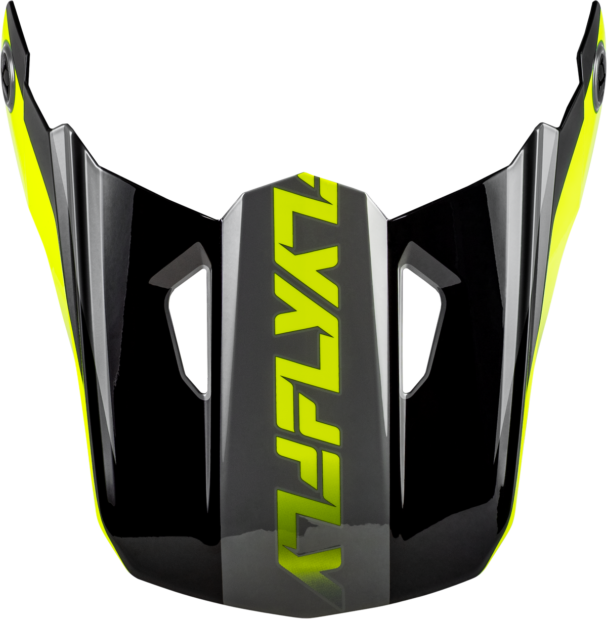 Kinetic Crest Helmet Visor Grey/Black/Hi-Vis Md/Lg - 73-8677VM - Fly Racing