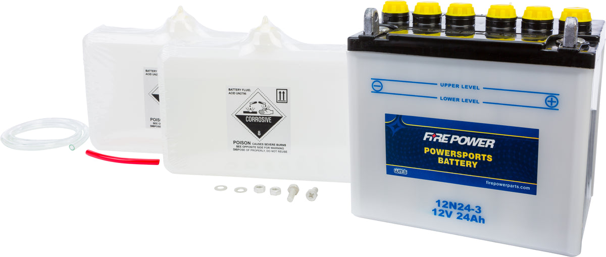 Battery W/Acid 12n24-3 12v - 490-2109 - Fire Power