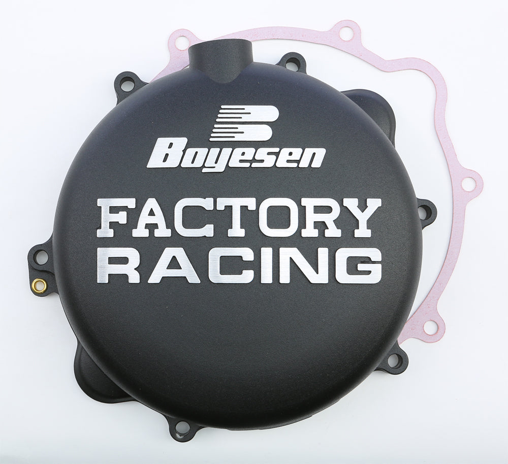 Factory Racing Clutch Cover Black - 59-7243B - Boyesen