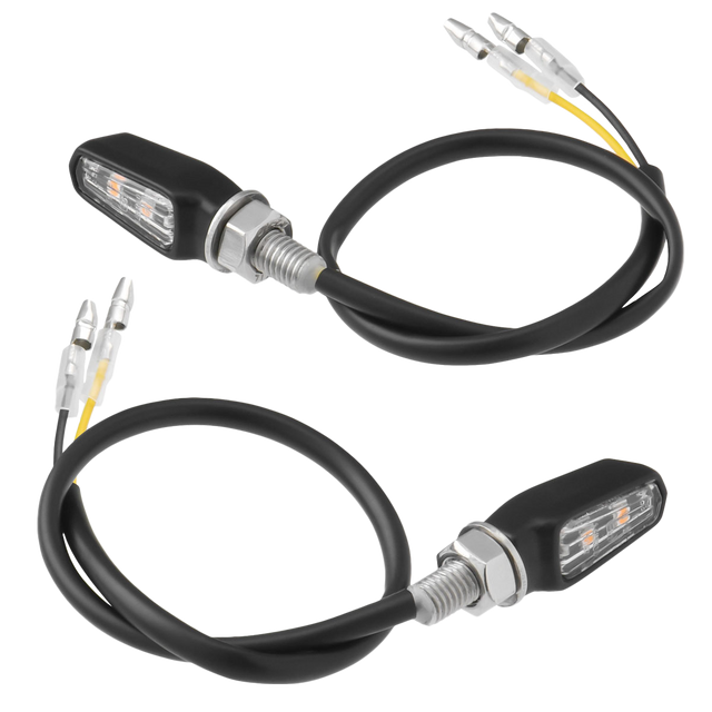 701 Led Turn Signals Black W/Clear Lens Pr - 634-0119 - ZETA