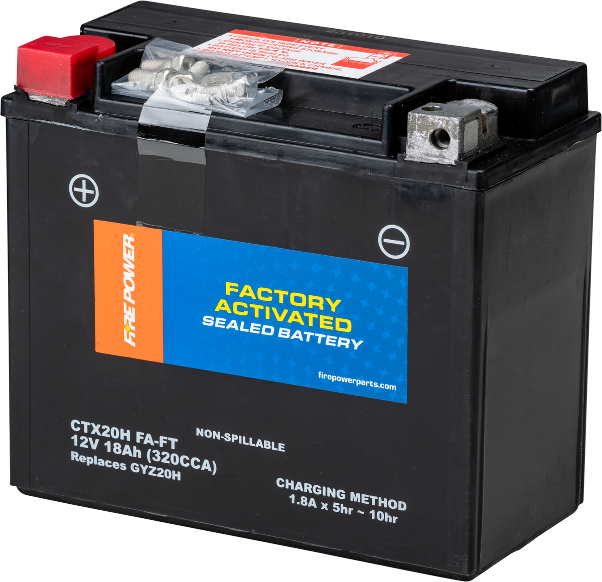 Battery Ctx20h (Fa) Ft Sealed Factory Activated - 49-2305 - Fire Power