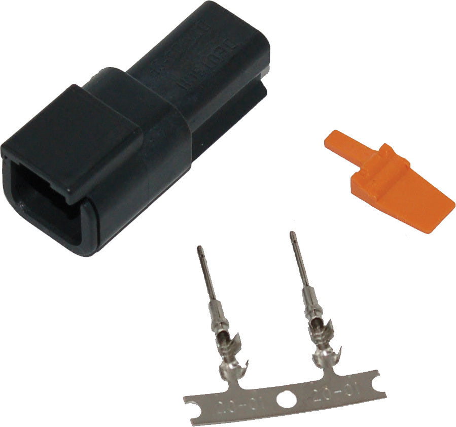 Deutsch Dtm 2-Pin Blk Receptcl W/2 Stmpd Trmnls Hd 74102-98bk - 850-08040 - Namz