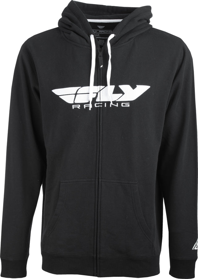 Fly Corporate Zip Up Hoodie Black 2x - 354-01902X - Fly Racing