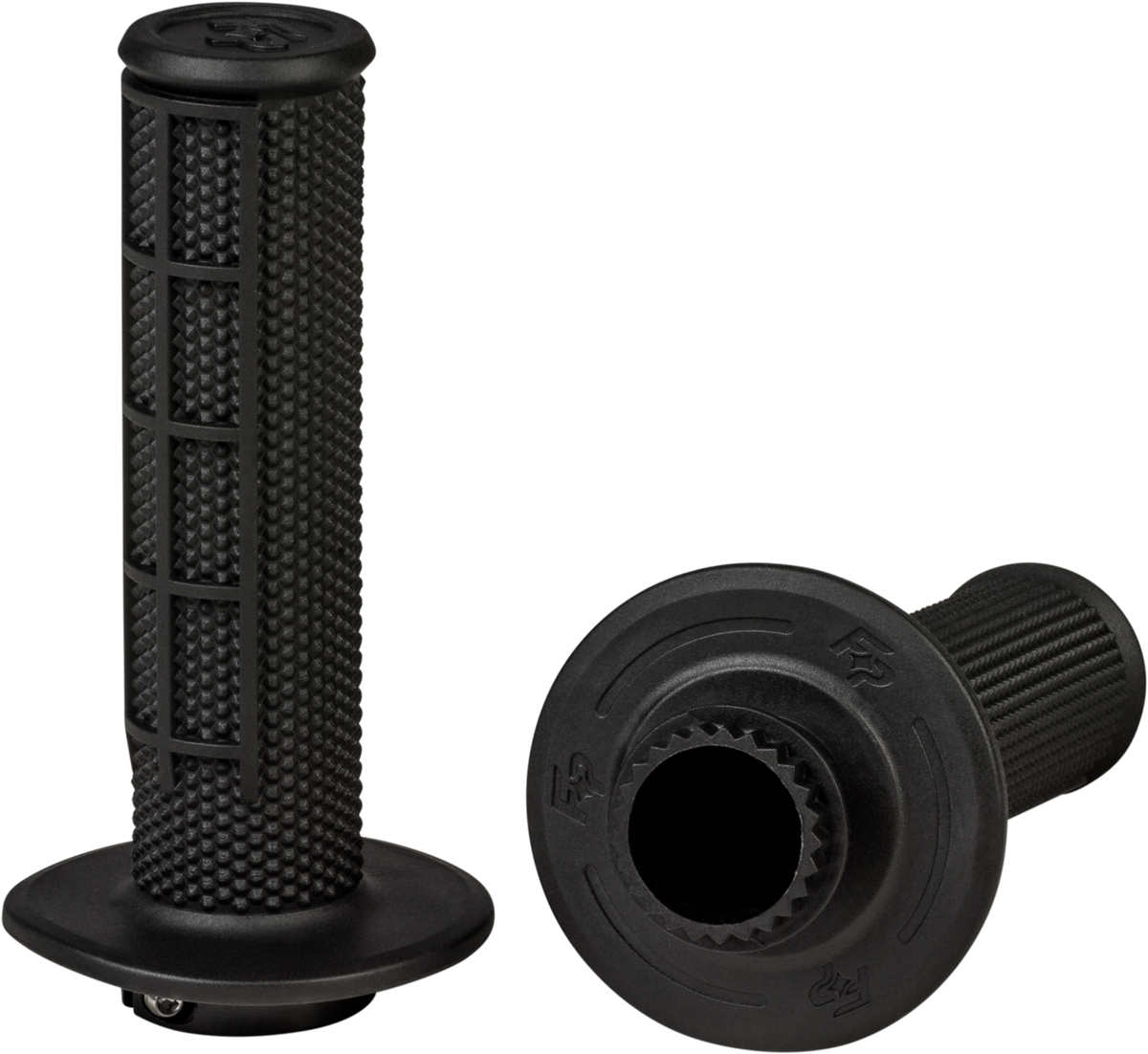 Control Mx Lock-On Grips Black - Half Waffle - 24-0201 - Fire Power