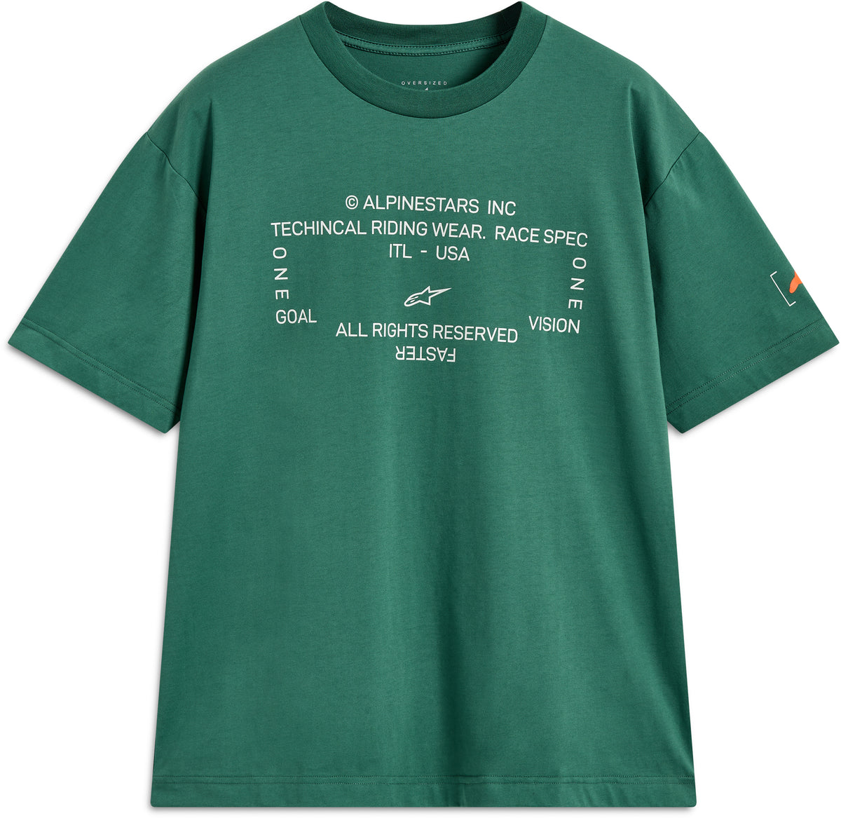 Infinity Oversized Ss Csf Tee Green Xl - 482-76432X - alpine star